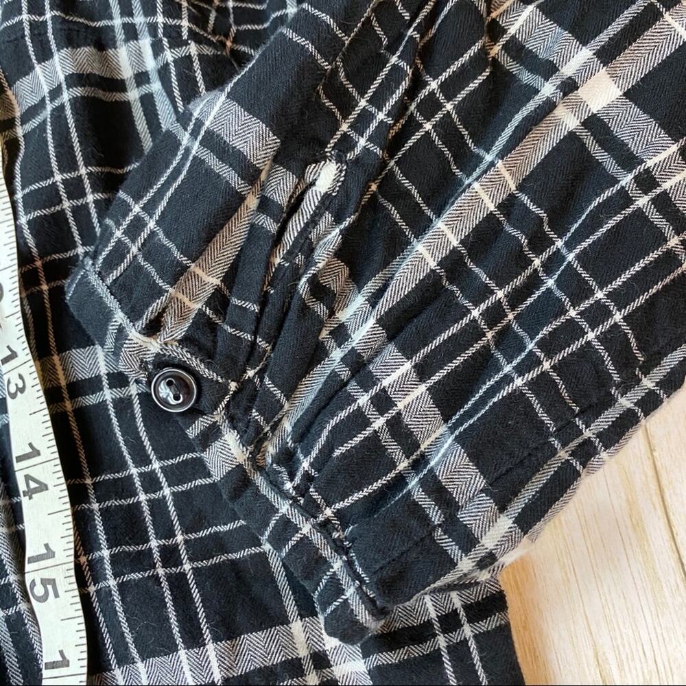 St. John’s Bay Petite Plaid Button Down Blouse - Picture 13 of 16